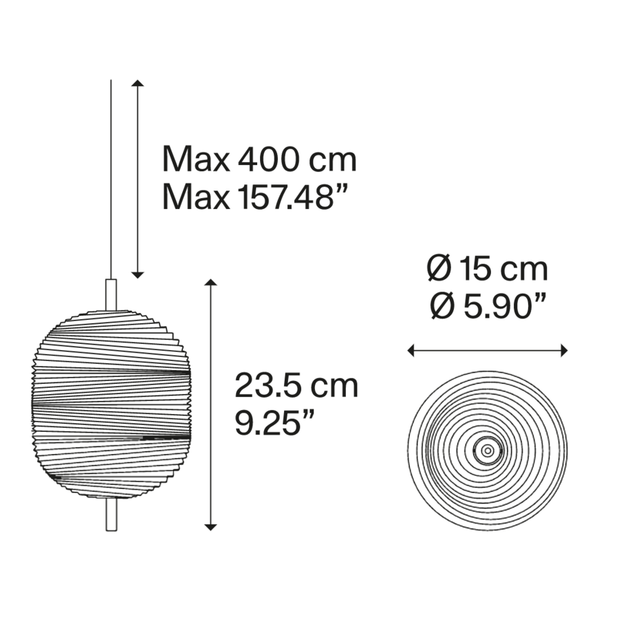 Dimbare hanglamp Jefferson Small met geïntegreerde LED