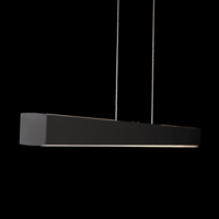 In hoogte verstelbare en (Dim to Warm) dimbare hanglamp Xena S met geïntegreerde LED - Lengte 120 cm