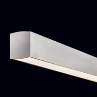 In hoogte verstelbare en 'Dim to Warm' dimbare hanglamp Xena L met geïntegreerde LED - Lengte 160 cm