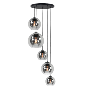 Highlight 5-lichts hanglamp Fantasy Globe