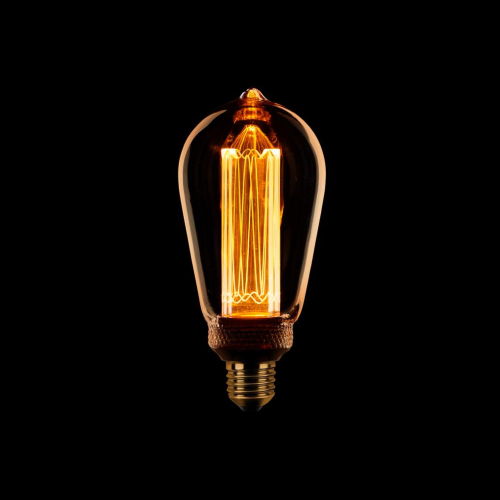 LED E27 ST64 | Amber/goud 