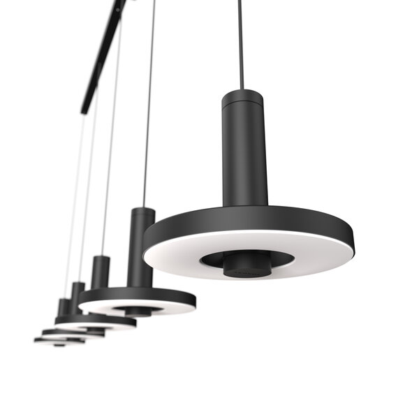 Tonone 'Dim to Warm' dimbare 5-lichts hanglamp Beads in Line