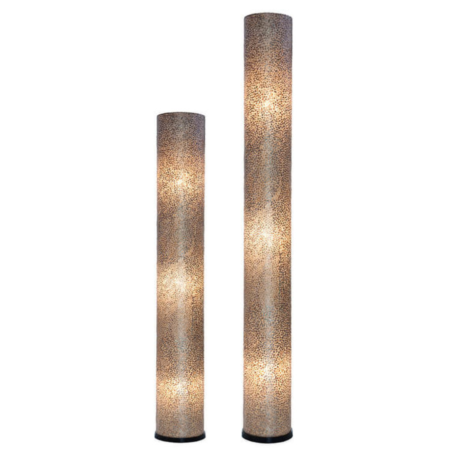 Vloerlamp Wangi Gold Cilinder - H 200 cm