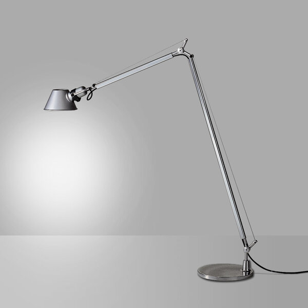Artemide Dimbare vloerlamp Tolomeo Lettura met geïntegreerde LED - Aluminium