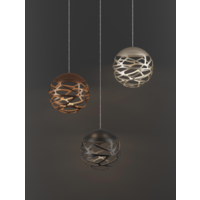 Dimbare hanglamp Kelly Cluster Sphere met geïntegreerde LED