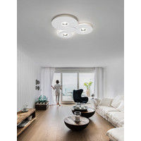 Lodes Dimbare 3-lichts plafondlamp Bugia Mega met geïntegreerd LED
