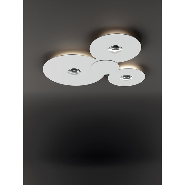 Lodes Dimbare 3-lichts plafondlamp Bugia Mega met geïntegreerd LED