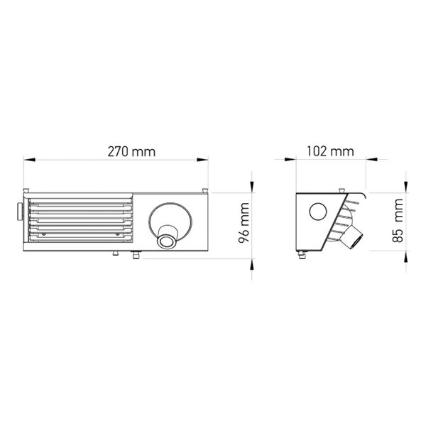 DCW Éditions Wandlamp Biny Bedside met geïntegreerde LED