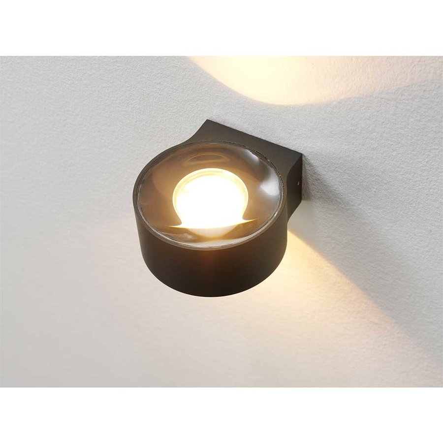 Dimbare in- en outdoor wandlamp Hudson met geïntegreerde LED