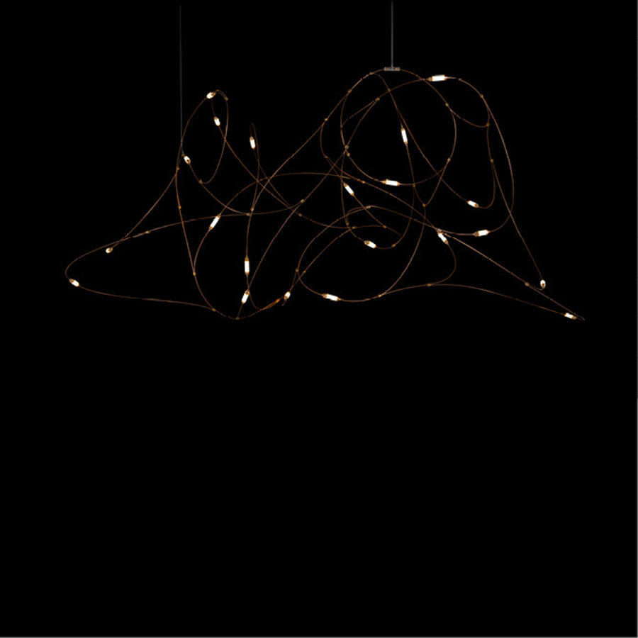 Dimbare hanglamp Flock of Light 21 met geïntegreerde LED