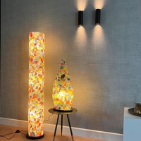 Vloerlamp Glass Multi Color Cilinder - H 150 cm