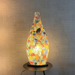 VillaFlor Tafellamp Glass Multi Color | Bottle