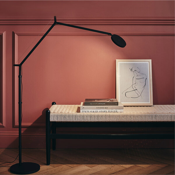 Artemide Dimbare vloerlamp Demetra met geïntegreerde LED