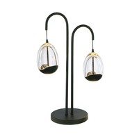 Highlight Dimbare 2-lichts tafellamp Clear Egg met geïntegreerde LED