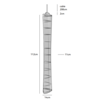 Dimbare hanglamp Needles & Pins 11 met geïntegreerde LED