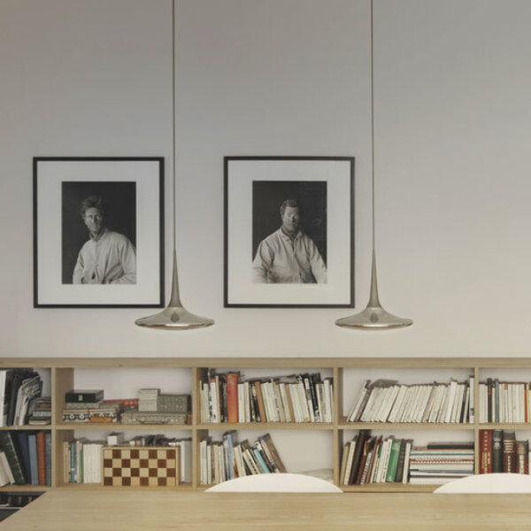 Grau 'Dim to Warm' dimbare 1-lichts hanglamp Falling Leaf met geïntegreerde LED
