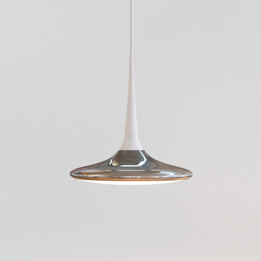 (Dim to Warm) dimbare 1-lichts hanglamp Falling Leaf met geïntegreerde LED