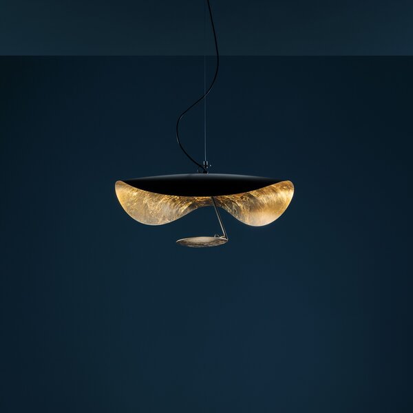 Catellani & Smith Dimbare hanglamp Lederam Manta S1 met geïntegreerd LED