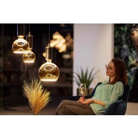 Dimbare LED lichtbron Floating LED Globe 125 gold