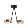 Occhio 2-lichts plafondlamp Sento LED Soffito Due Up 30