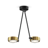 Occhio 2-lichts plafondlamp Sento LED Soffito Due Up 40