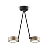 Occhio 2-lichts plafondlamp Sento LED Soffito Due Up 40