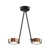Occhio 2-lichts plafondlamp Sento LED Soffito Due Up 40