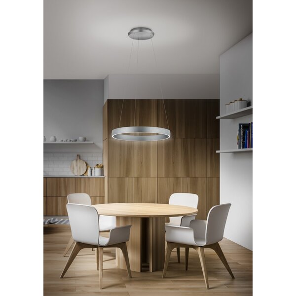Knapstein In hoogte verstelbare en (Dim to Warm) dimbare hanglamp Sara met geïntegreerde LED - Ø 60 cm