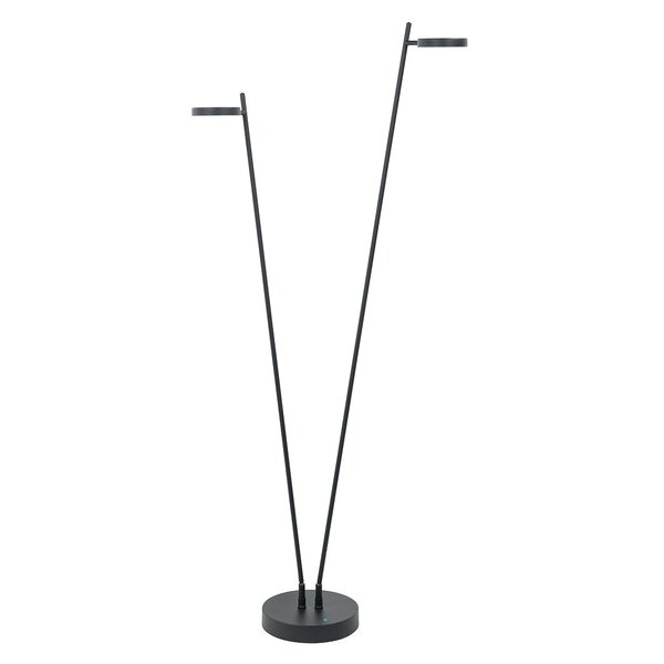 Highlight Oplaadbare én dimbare 2-lichts vloerlamp Round Move met geïntegreerde LED