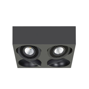 Highlight Kantelbare, draaibare én dimbare 4-lichts opbouwspot Eye met geïntegreerde LED
