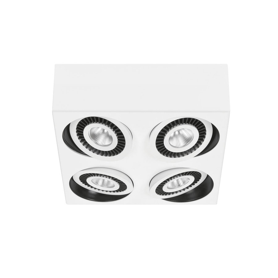 Kantelbare, draaibare én dimbare 4-lichts opbouwspot Eye met geïntegreerde LED