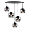 Highlight 5-lichts hanglamp Fantasy Globe