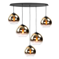 5-lichts hanglamp Fantasy Globe