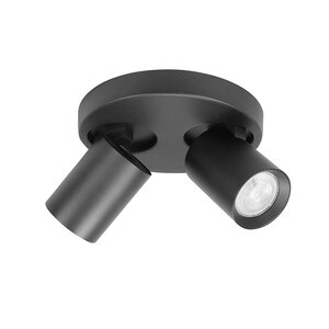 Highlight Kantelbare én draaibare ronde 2-lichts opbouwspot Oliver