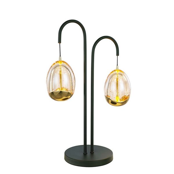 Highlight Dimbare 2-lichts tafellamp Golden Egg met geïntegreerde LED