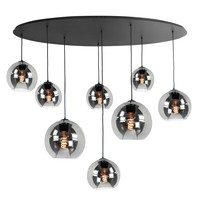 8-lichts hanglamp Fantasy Globe