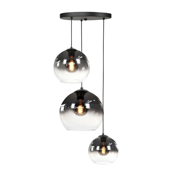 Highlight 3-lichts hanglamp Fantasy Globe