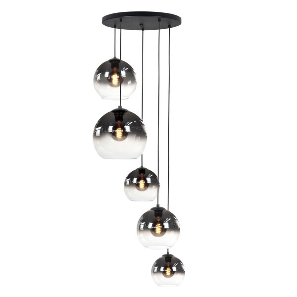 Highlight 5-lichts hanglamp Fantasy Globe