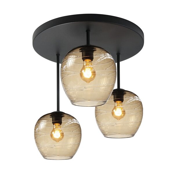 Highlight 3-lichts plafondlamp Fantasy Appel