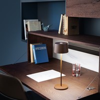 Draagbare, oplaadbare, dimbare tafellamp Olivia met geïntegreerde LED