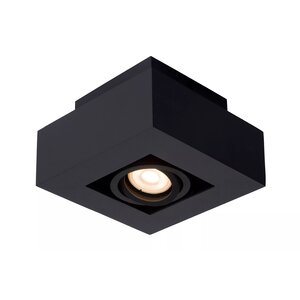 Lucide Kantelbare én draaibare 1-lichts opbouwspot Xirax