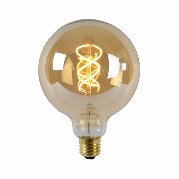 Lucide E27 G125 LED lichtbron Filament, maximaal 5 Watt