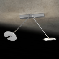 Dimbare 2-lichts plafondlamp Janus K DTW met geïntegreerde LED