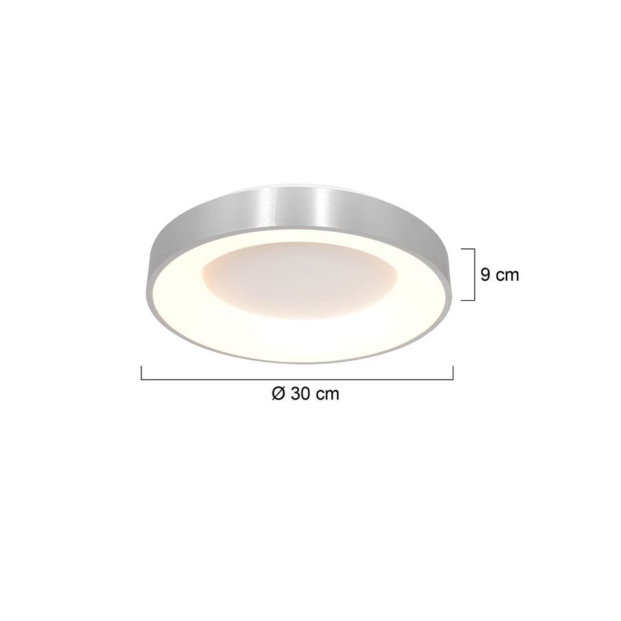 Dimbare plafondlamp Ringlede met geïntegreerde LED | Ø 30 cm x H 9 cm