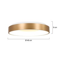 Dimbare plafondlamp Ringlede met geïntegreerde LED | Ø 48 cm x H 9 cm