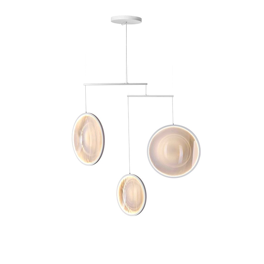 3-lichts hanglamp Focus x3 met geïntegreerde LED