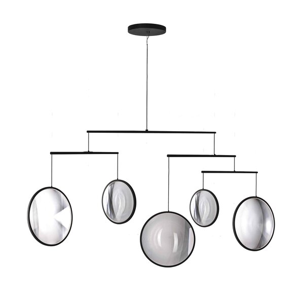 DCW Éditions 5-lichts hanglamp Focus x5 met geïntegreerde LED