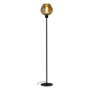 Masterlight 1-lichts vloerlamp Quinto smoke fumé - H 135 cm