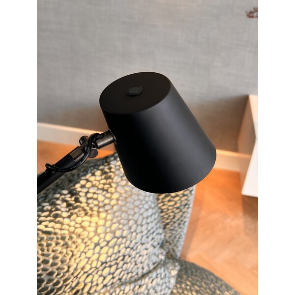 Highlight 3-staps dimbare vloerlamp Metallic met geïntegreerde LED