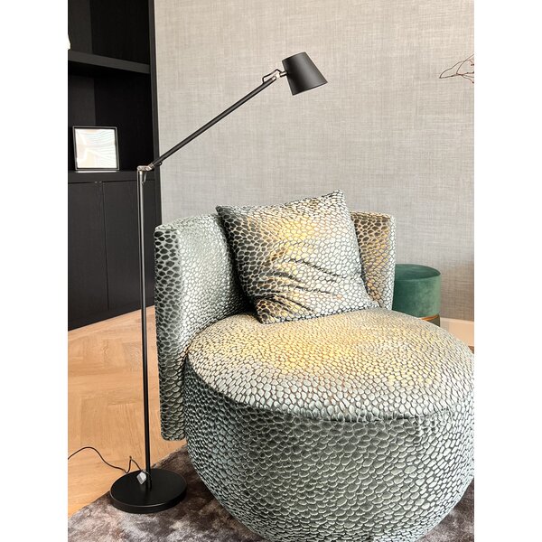 Highlight 3-staps dimbare vloerlamp Metallic met geïntegreerde LED